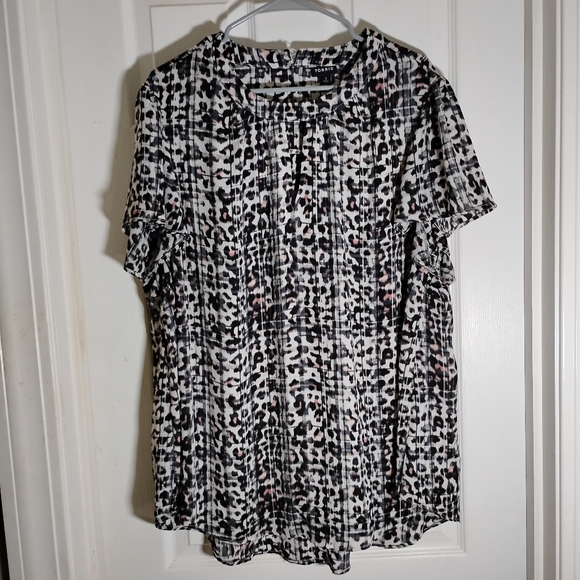 torrid Tops - torrid Animal Print Blouse watercolor Artsy 3X